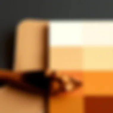 A color palette displaying various shades of walnut foundation alongside complementary hues
