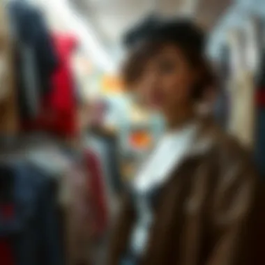 A glimpse into a vintage thrift store filled with unique edgy pieces