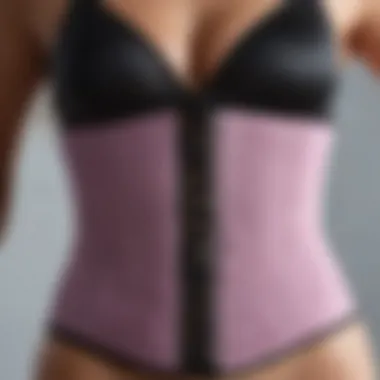 Close-up of thermogenic materials used in waist trainers