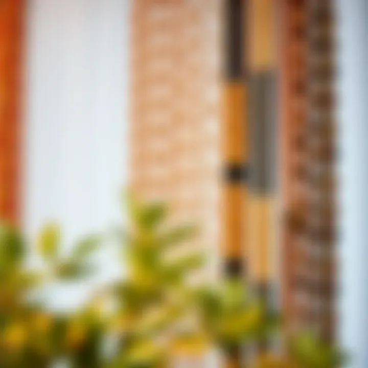 Variety of beaded curtain styles available in a store